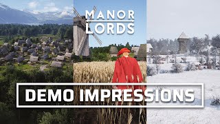 Manor Lords  Steam Next Fest Citybuilding Demo Impressions  Medieval RTSCitybuilder [upl. by Gunning619]