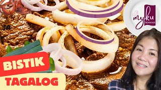 BISTEK TAGALOG porkrecipe bistektagalog bistek porksteakrecipe porksteak onions steak [upl. by Amikehs]