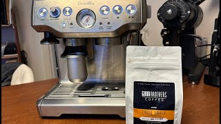 dial in espresso  breville barista express  grind size and water temps [upl. by Ellertnom]