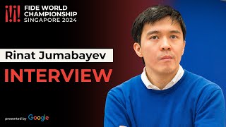 Interview with Rinat Jumabayev  FIDE World Championship presented by Google [upl. by Cassius]