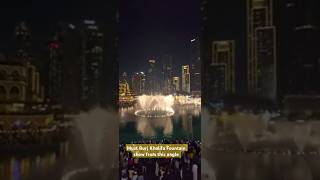 Burj Khalifa Fountain View from Dubai Mall Apple Store Balcony Never Seen Before Angle [upl. by Rika382]