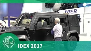 IDEX 2017 Ivecos quotPantherquot LMV [upl. by Zacek650]