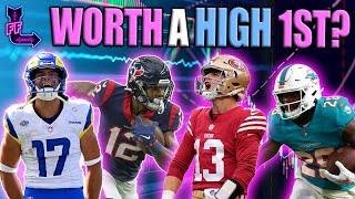 Whos WORTH A HIGH FIRST 2024 Dynasty Fantasy Football Nico CollinsDevon AchaneBrock PurdyPuka [upl. by Stelmach213]