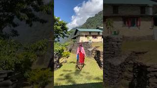 Gurung dress  landruk  birth place  kauda song  nepali song [upl. by Medlin]