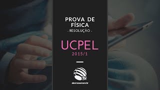 Vestibular UCPEL 20151  Resolução da Prova de Física [upl. by Yot]