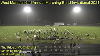 West Marshall Marching Band Invitational Oct 2nd 2021 [upl. by Barra180]