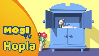 EEN GEIT IN DE KAST 🐐  HOPLA 🐇  Nederlandse Kinderseries  MojiTV [upl. by Lesko]