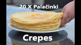 Recept za palačinke 20 komada  Crepes Recipe [upl. by Eliathas81]