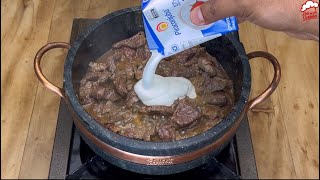 jogue creme de leite na carne e você não vai querer comer de outro jeito [upl. by Nawotna]