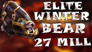 27 MILLION ELITE WINTER BEAR  GANK RED ZONE  ALBION ONLINE [upl. by Euqram54]