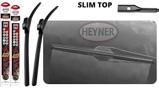 How to fit HEYNER Super Flat Premium wiper blades on SLIM TOP arm [upl. by Mellen]