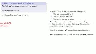 Diophantus Determinate and Indeterminate Equations [upl. by Reddy274]