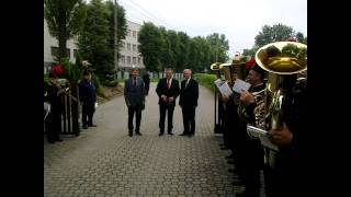 Górnicza orkiestra zagrała „Sto latquot wojewodzie na abrahama [upl. by Hahnke]