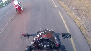 Turbo Suzuki Hayabusa Vs Kawasaki H2 Sound Track H2 wins [upl. by Torrell]