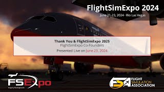 Live Reveal Dates amp Location of FlightSimExpo 2025 [upl. by Haridan]