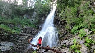 Roháčsky vodopád waterfall Western Tatras Slovakia  4k [upl. by Jesselyn]