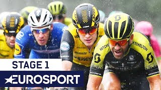 BinckBank Tour 2018  Stage 1 Finish Highlights  Cycling  Eurosport [upl. by Anaer]