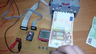 NV10 Akzeptor Geldannahme test mit Arduino Bally Wullf [upl. by Otho]