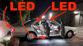 Installing LED interior lights on my Mercedes Benz w210 E300d [upl. by Urina451]