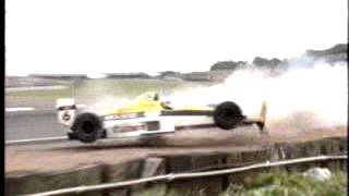 1989 Silverstone Patrese crashes [upl. by Mlawsky]