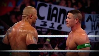 WrestleMania XXVIII  Rock vs Cena Saturday at 98 CT on [upl. by Brottman]