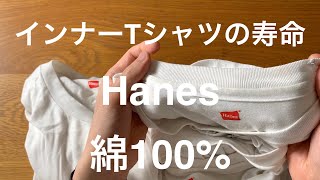 毎日着るインナーTシャツの寿命。Hanes（ヘインズ）綿100％パックTシャツの場合。あるミニマリストの振り返り。 [upl. by Delmer]