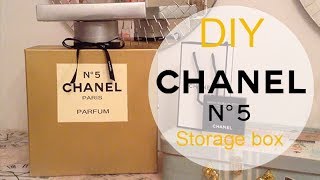 DIY Chanel No 5 Perfume Bottle Storage Box [upl. by Ayalat]