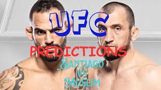 UFC Fight Night Predictions Santiago Ponzinibbio vs Muslim Salikhov [upl. by Anyotal4]