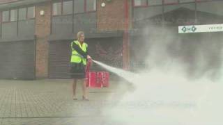 Fire Safety Training  How to Use a POWDER Fire Extinguisher [upl. by Kevon352]