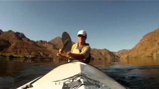 Kayak Skill  Turning a Buoy with the Cross Bow Rudder [upl. by Acirtal]