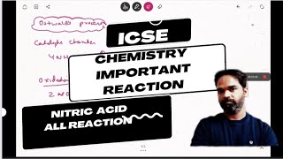 icse chemistry important reaction nitric acid class 10 one shot [upl. by Chadwick]