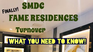 SMDC Fame Residences Condo Turnover Information [upl. by Winter60]