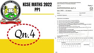 KCSE MATHS PP12022  Qn 4 TIME  LCM [upl. by Ardel]