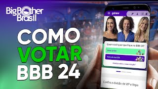 Como VOTAR no PAREDÃO do BBB24 no CELULAR Voto único e Voto da torcida [upl. by Egamlat]