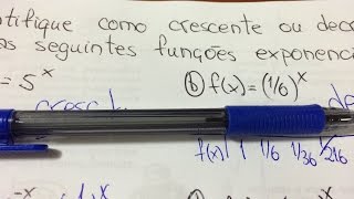 MFUNA  FE3 – Como identificar que uma função exponencial é crescente ou decrescente [upl. by Cirdes]