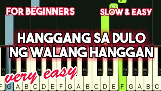 BASIL VALDEZ  HANGGANG SA DULO NG WALANG HANGGAN  SLOW amp EASY PIANO TUTORIAL [upl. by Samuele]