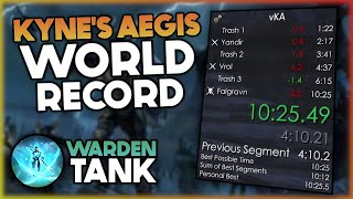 ESO Kynes Aegis Hard Mode in 10 Minutes Warden TankHealer  World Record Speedrun  Update 44 [upl. by Naeloj315]