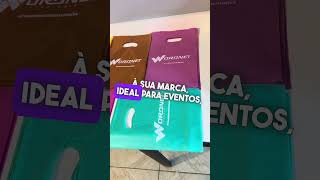 Destaque sua marca com sacolas personalizadas personalização sacolaspersonalizadas serigrafia [upl. by Atnas281]