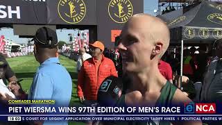 2024 Comrades Marathon winner Piet Wiersma hopes to defend his title next year [upl. by Araiek949]