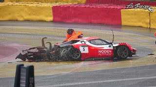 12h SpaFrancorchamps 2024  BIG CRASHES  By La Sangle [upl. by Llirred424]