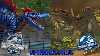 Spinosaurus  Jurassic World The Game amp Jurassic World Alive [upl. by Yetti437]