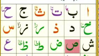 Alif Baa Taa  Qaida Noorania lesson 1  Arabic Alphabet  Noorani Qaida Alif Baa  Arabic beginners [upl. by Judus]