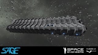 Space Engineers Large Attack Ship quotThe Frogquot [upl. by Ranice]