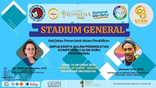 Studium Generale Kebijakan Pemerintah dalam Pendidikan [upl. by Atila]