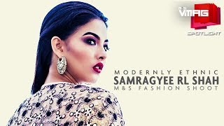 Samragyee RL Shah wears MODERNLY ETHNIC  Schmitten SPOTLIGHT  VMAG [upl. by Namyh652]