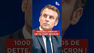 💶📉quot1000 milliards de dette cest Macron quot macrondemission macron shorts [upl. by Ecylla]