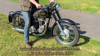 AJS 16M 350cc from 1954 [upl. by Tlevesoor]