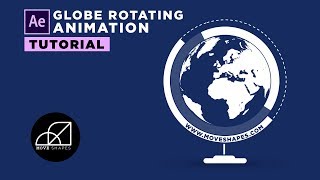 Globe Rotating Infographics Animation  After Effects Tutorial [upl. by Lyrad616]