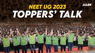 Toppers Talk with NEET UG 2023 Top Rankers 📍 Know the Secrets of Success ALLENNEET [upl. by Hillari]