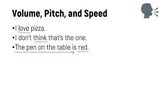 SENTENCE STRESS VOLUME SPEED AND PITCH [upl. by Girvin]